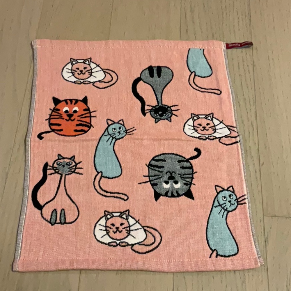 Hand Towels 100% Cotton/ Kitchen Towels with Holders 🐱(Cat)